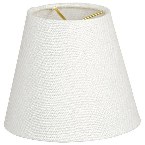 Royal Designs, Inc. Hardback Empire Chandelier Basic Shade CS-920-6LNW, Linen White, 4 x 6 x 5.5