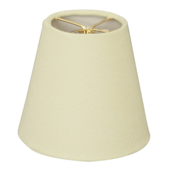 Royal Designs, Inc. Hardback Empire Chandelier Basic Shade CS-923-6LNEG-6, Linen Eggshell, 4 x 6 x 5.5, Pack of 6