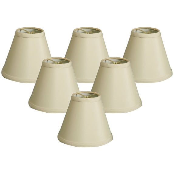 Royal Designs, Inc. Hardback Empire Chandelier Basic Shade CS-993-6BG-6, Beige, 3 x 6 x 4.5, Pack of 6