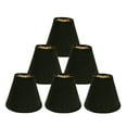thumbnail image 1 of Royal Designs, Inc. Hardback Empire Chandelier Basic Shade CS-995-6BLKGL-6, Antique Gold, 3 x 6 x 4.5, Pack of 6, 1 of 4