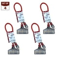 thumbnail image 1 of Royal Designs, Inc. Heavy Duty Extension Cord with Indicator light for Indoor & Outdoor, 2 ft long, Red, 3 Outlet Prong Grounded Wire UL Listed, Set of 4, 1 of 5