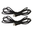 thumbnail image 1 of Royal Designs, Inc. Lamp Cord Molded Plug with On/Off Switch, Stripped Ends Ready for Wiring, 8 ft long, Black, SPT-1 UL Listed, Set of 2, 1 of 4