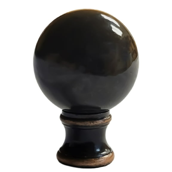 Royal Designs, Inc. Large Ball Lamp Finial for Lamp Shade, F-104ORB-1, Oil Rubbed Bronze, Single