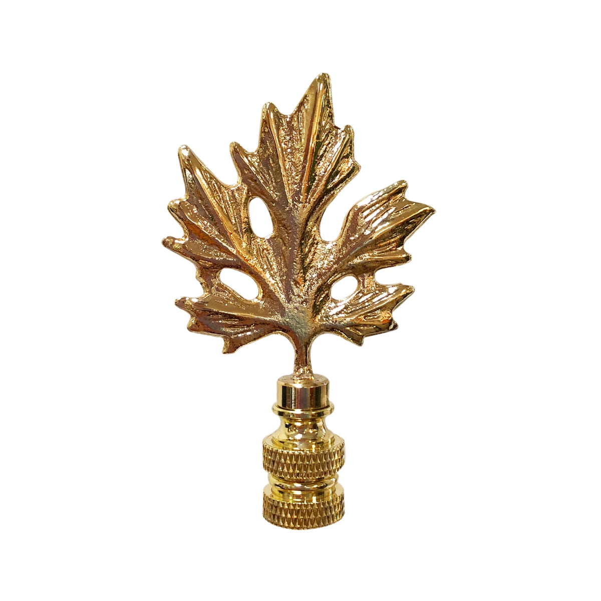 Royal Designs, Inc. Maple Leaf Design Finial for Lamp Shade, F-5062PB-1 ...