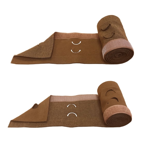 Royal Designs, Inc. Neoprene Cable Management Sleeves, Cord Cover, 4 ft Long, Brown, Set of 2