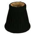 thumbnail image 1 of Royal Designs, Inc. Pleated Empire Chandelier Shade CS-109BLK/GL-6, Black, 2 x 3.5 x 3.5, Pack of 6, 1 of 5