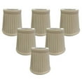 thumbnail image 1 of Royal Designs, Inc. Pleated Empire Chandelier Shade CS-110BG-6, Beige, 3 x 4.25 x 4.25, Pack of 6, 1 of 4