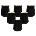 thumbnail image 1 of Royal Designs, Inc. Pleated Empire Chandelier Shade CS-110BLK/GL-6, Black with gold , 3 x 4.25 x 4.25, Pack of 6, 1 of 5
