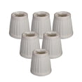thumbnail image 1 of Royal Designs, Inc. Pleated Empire Chandelier Shade CS-110WH-6, White, 3 x 4.25 x 4.25, Pack of 6, 1 of 5