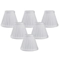 thumbnail image 1 of Royal Designs, Inc. Pleated Empire Chandelier Shade CS-111WH-6, White, 2.5 x 5 x 4.25, Pack of 6, 1 of 5