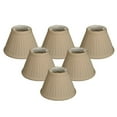 thumbnail image 1 of Royal Designs, Inc. Pleated Empire Chandelier Shade CS-112BG-6, Beige, 3 x 6 x 4.25, Pack of 6, 1 of 5
