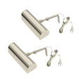 thumbnail image 1 of Royal Designs, Inc. Plugin Dimmable LED Picture Light, PLP-2008-8-BN-2, Brushed Nickel, 8.75 Inches, 2 Pack, 1 of 1