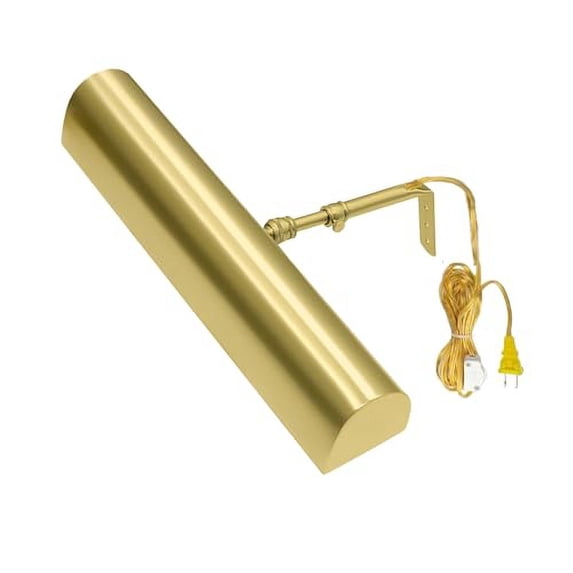 Royal Designs, Inc. Plugin Dimmable LED Picture Light, PLP-2014-14-BSB, Brushed Satin Brass, 14.75 inch