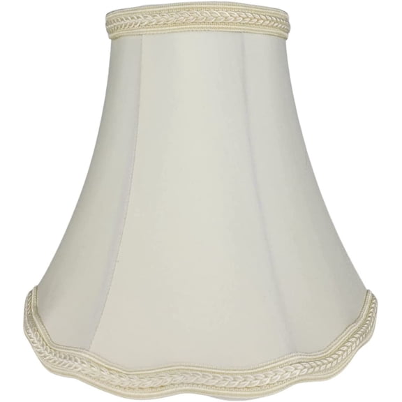 Royal Designs, Inc. Scalloped Bell Designer Lamp Shade, DSO-83-10EG, 5 x 10 x 8.25, Eggshell