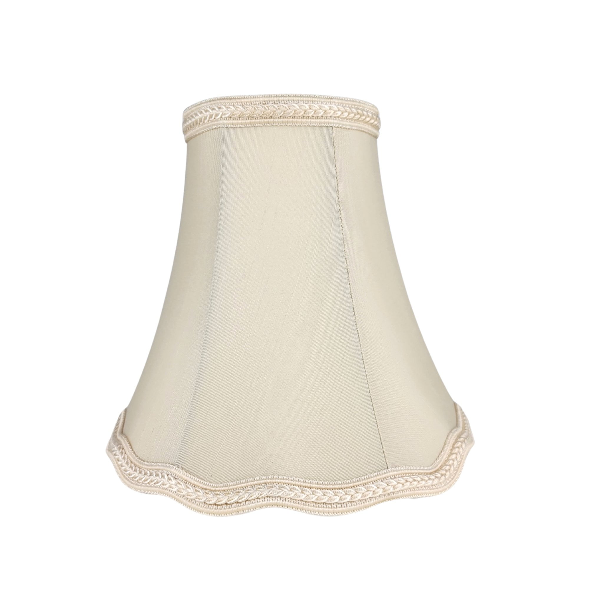 Royal Designs, Inc. Scalloped Bell Designer Lamp Shade, DSO-83-10EG, 5 x 10 x 8.25, Eggshell