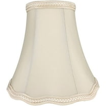 Royal Designs, Inc. Scalloped Bell Designer Lamp Shade, DSO-83-9BG, 4.5 x 9 x 7.75, Beige