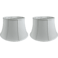 thumbnail image 1 of Royal Designs, Inc. Shallow Drum Bell Bouillotte Lamp Shade, BSO-711-19LNWH-2, 13 x 19 x 11.25, Linen White, Set of 2, 1 of 2