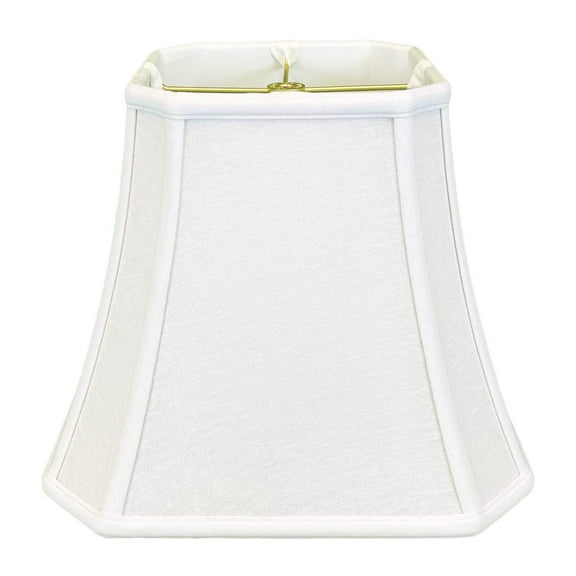 Royal Designs, Inc. Square Cut Corner Bell Lamp Shade, BSO-705-14LNWH, 8 x 14 x 11.25, Linen White