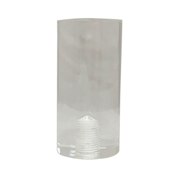 Royal Designs, Inc. Tall Cylinder Clear Lamp Finial for Lamp Shade