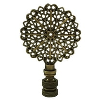 Royal Designs, Inc. Traditional European Filigree Lamp Finial for Lamp Shade, F-5020AB-1, Antique Brass, Single