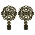 thumbnail image 1 of Royal Designs, Inc. Traditional European Filigree Lamp Finial for Lamp Shade, F-5020AB-2, Antique Brass, Pack of 2, 1 of 4