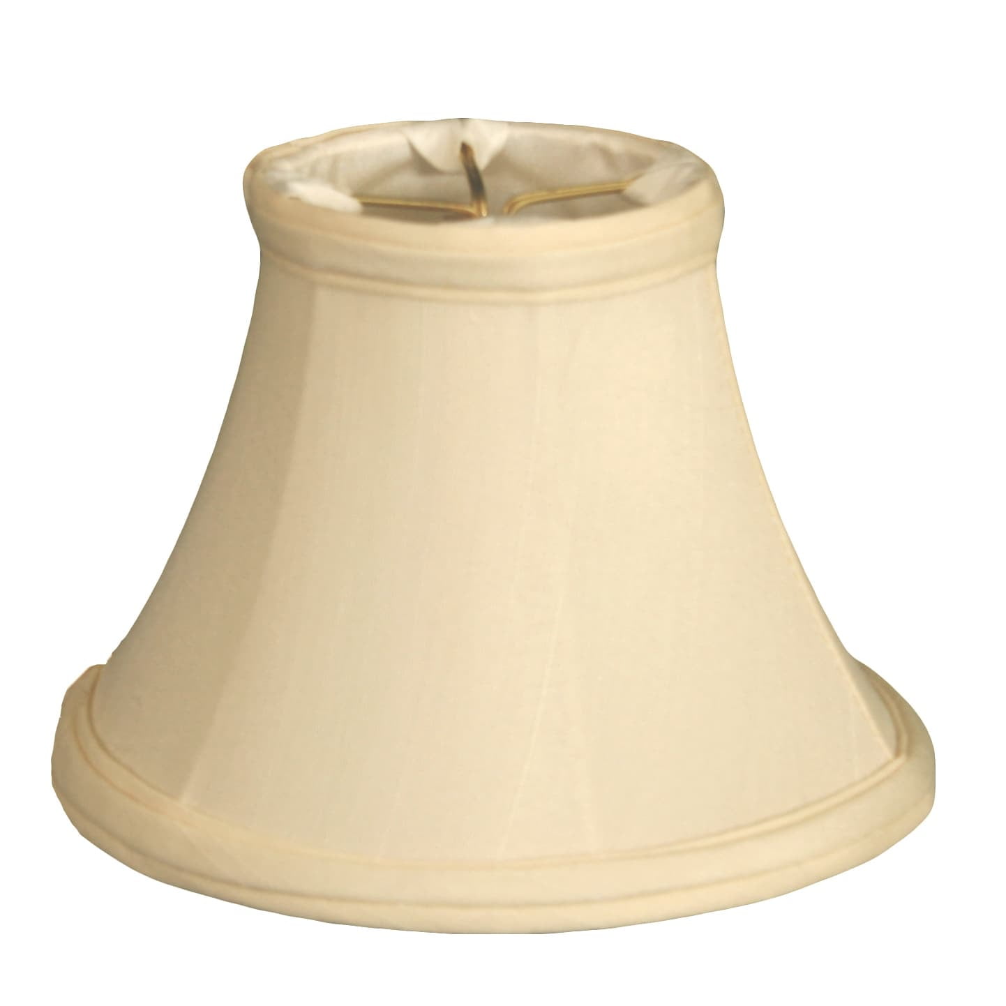 Eggshell Silk Bell Chandelier Shades Set of 6