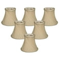 thumbnail image 1 of Royal Designs, Inc. Twisted Bell Clip on Chandelier Shade CS-716EG-6, Eggshell, 3 x 5 x 4.5, Pack of 6, 1 of 5