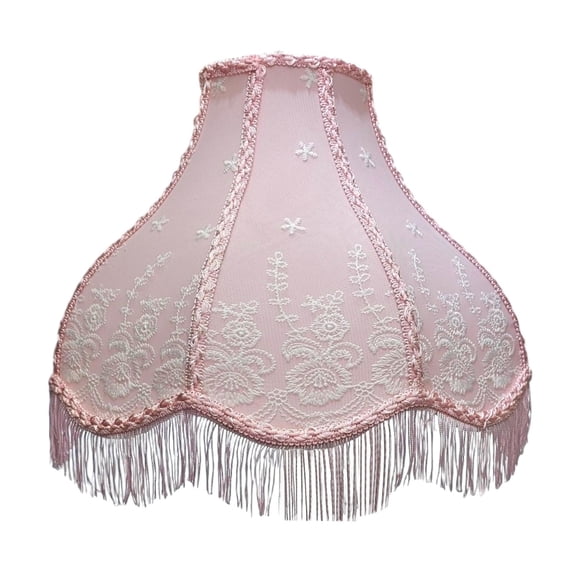 Royal Designs, Inc. Victorian Scalloped Lamp Shade, VS-1001-15PNK, 5 x 15 x 11, Pink