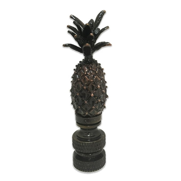 Royal Designs, Inc. Vintage Pineapple Lamp Finial for Lamp Shade, F-5026AB-1, Antique Brass, Single