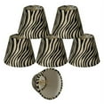 thumbnail image 1 of Royal Designs, Inc. Zebra Print Chandelier Shade CS-961-5-6, Black and White, 3 x 5 x 4.5, Pack of 6, 1 of 2