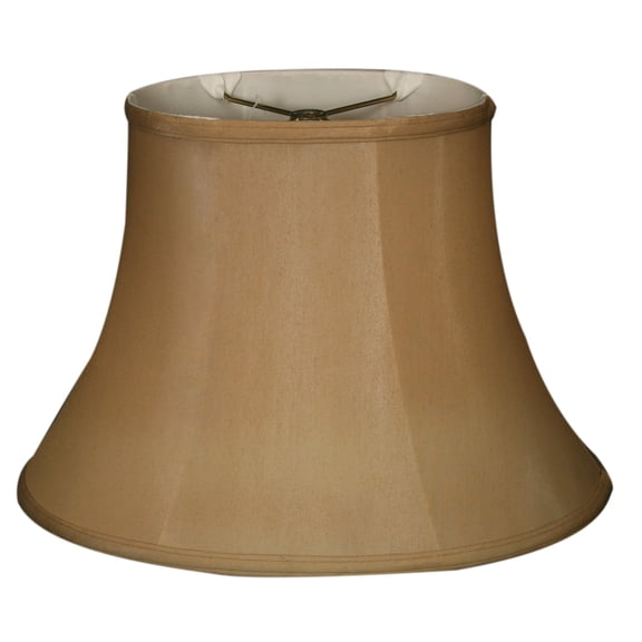 Royal Designs Oval Flare Bottom Outside Corner Basic Lamp Shade, Antique Gold