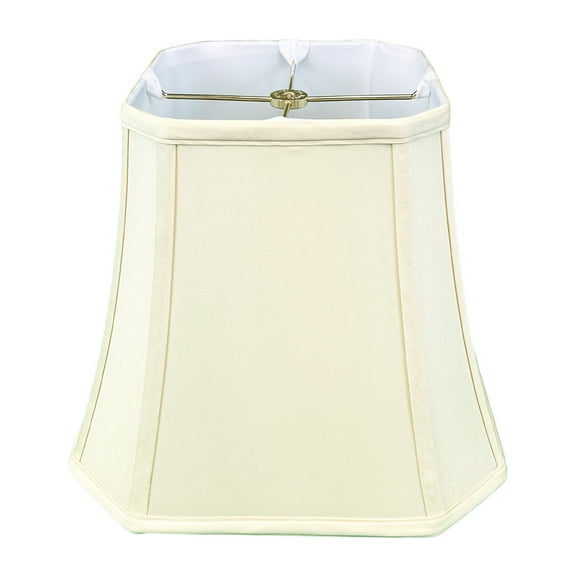 Royal Designs Square Cut Corner Bell Lamp Shade, Eggshell, 7.5" x 12" x 10.25"