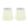 thumbnail image 1 of Royal Designs Square Cut Corner Bell Lamp Shade, Eggshell, 8" x 14" x 11.25", Set of 2, 1 of 2
