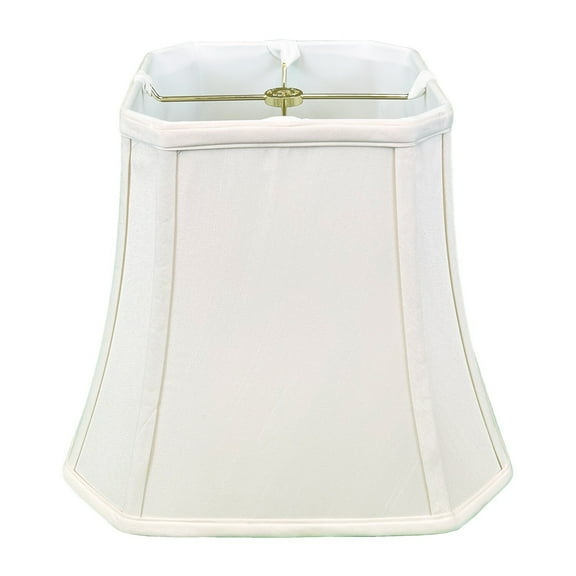 Royal Designs  Square Cut Corner Bell Lamp Shade, White, 5x10x8.75 Single