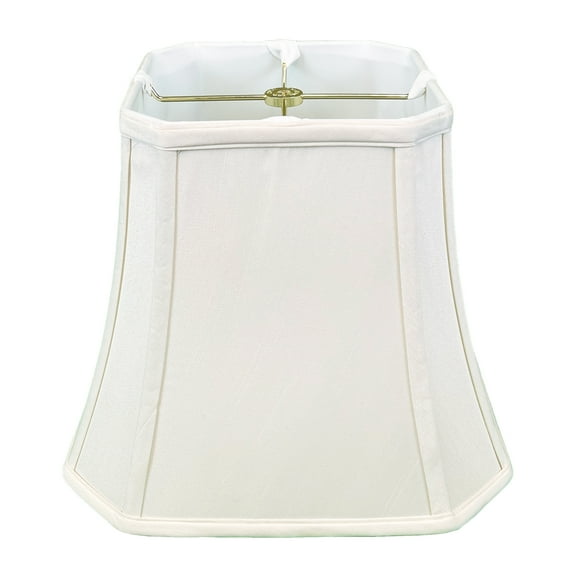 Royal Designs Square Cut Corner Bell Lamp Shade, White, 7.5" x 12" x 10.25"