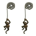 thumbnail image 1 of Royal Designs Swinging Frog Fan Pull Chain, Antique Brass- Set of 2, 1 of 3