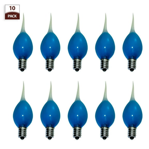 Royal Designs Transparent Silicone Filament LED Bulb, 1W 2500K, Multiple Colors (Blue)