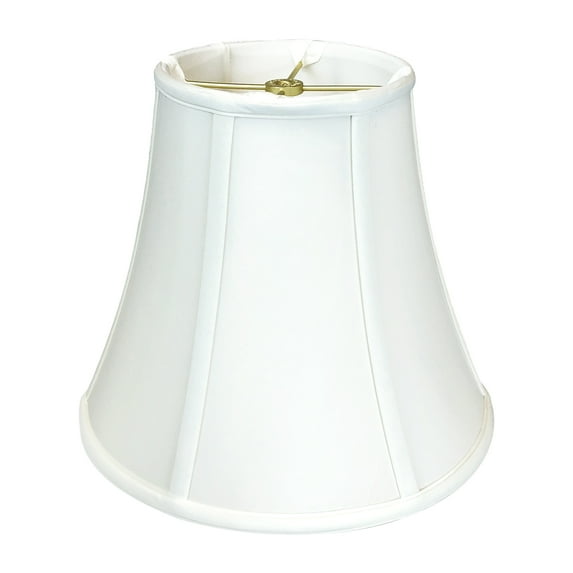 Royal Designs True Bell Basic Lamp Shade, V Notch Fitter, White, 8" x 16" x 12.625"