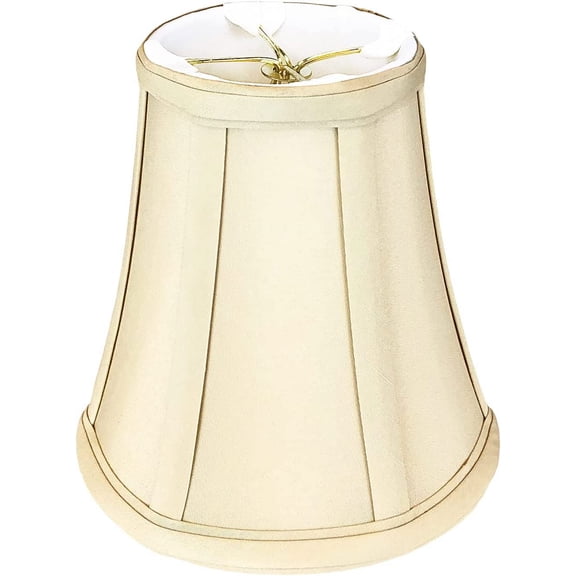 Royal Designs, True Bell Basic Lamp Shade with Flame Clip, 3.5 x 6 x 6.25, Beige