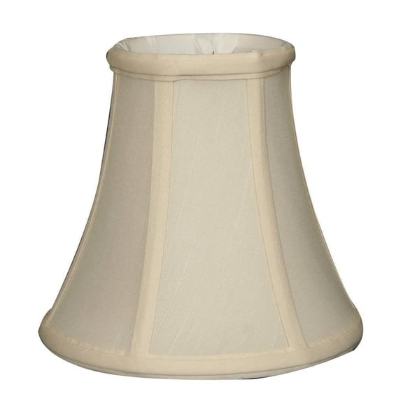 Royal Designs True Bell Eggshell Round Clip Lamp Shade, 3.75 x 7 x 6.75