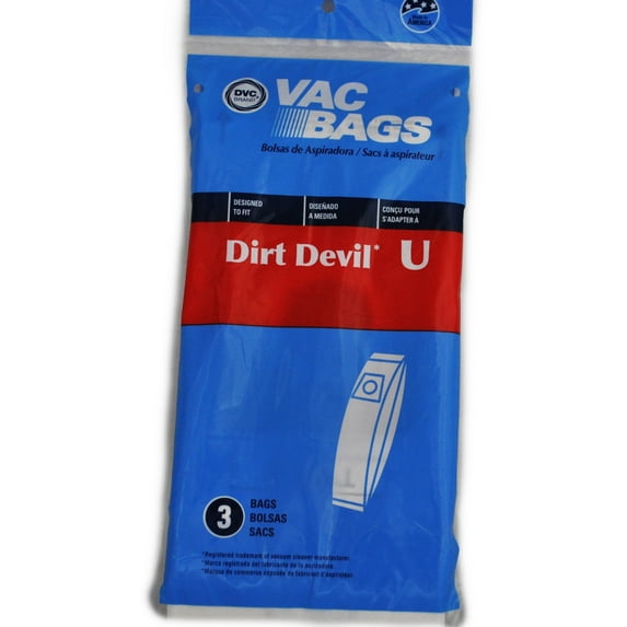 Royal Dirt Devil Type U Upright Vacuum Cleaner Bags, DVC Replacement Brand