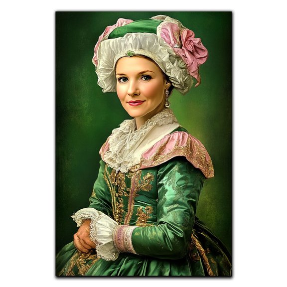 Royal Dog Portrait Pointer Dog in Royal Costume Poster, Funny Dog Poster, Dog Poster Wall art Print for Living Room Bedroom, UnFramed Art Print Poster 643CA154