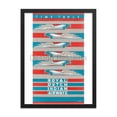 thumbnail image 1 of Royal Dutch Indian Airways, Timetable 1931, Framed Vintage Travel Poster, 1 of 1