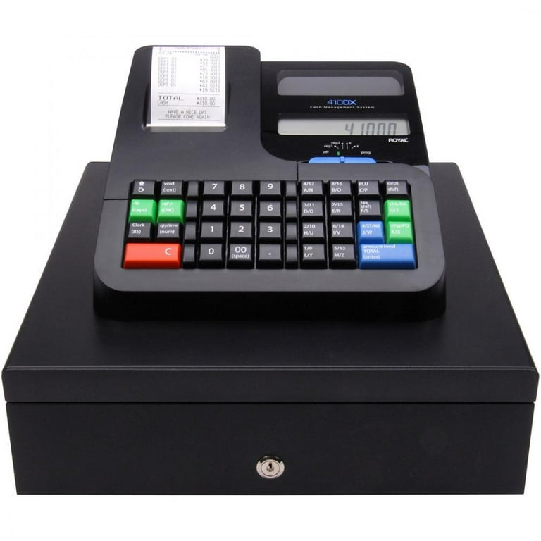 Royal Electronic Cash Register 2000 PLUs Thermal Printing Black