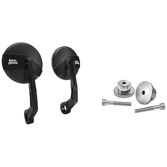 Royal Enfield 1990401 Bar End Mirror For Continental Gt, Interceptor 650, Classic Reborn from Sep 2,Royal Enfield KXA00125 BAR End Mirror Mounts Meteor 350 / Classic Reborn from Sep 2021 Models Onwar