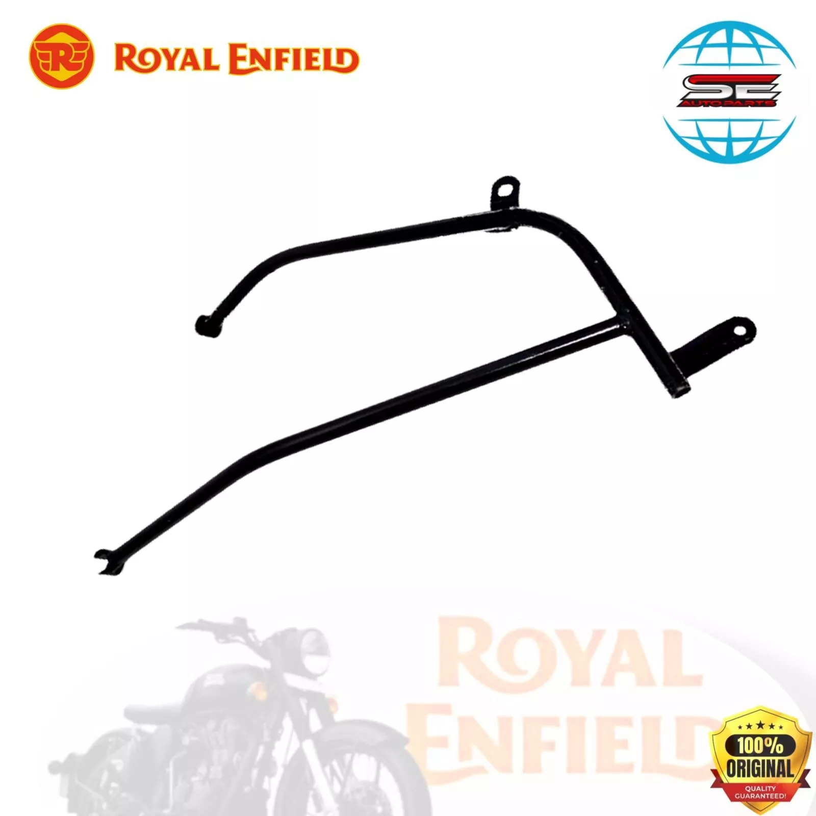 Royal Enfield black mudguard carrier lh for bullet 350/500 866179