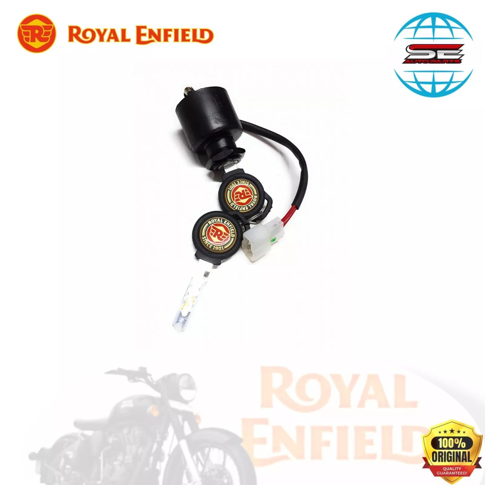 Electra Key Royal Enfield ignition switch with key for classic 350 electra 350 ...