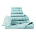 thumbnail image 1 of Royal Essential Premium Egyptian Cotton 8-Piece Towel Set, Aqua, 1 of 7