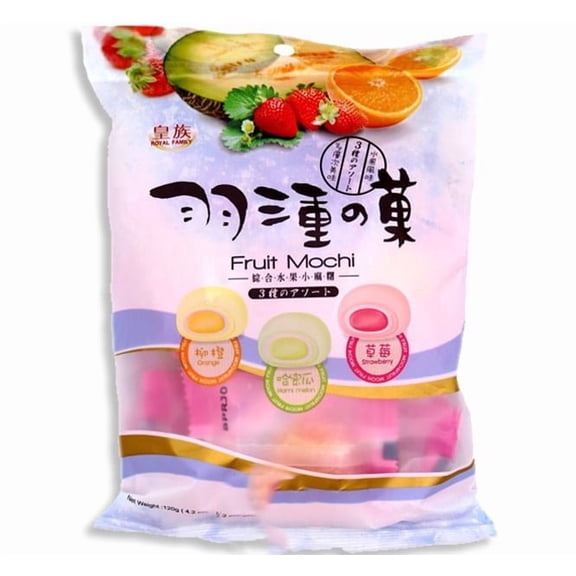Royal Family Fruit Mochi Peg Bag Assorted Fruit 4.2 oz