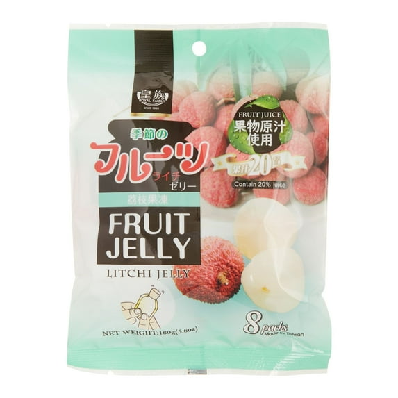 Royal Family Lychee Fruit Jelly Candy 5.6 oz. 2ea Pack of 3